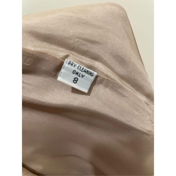 Vintage Barrie pace ltd beige wool pencil office work midi skirt size 8 - Picture 6 of 12